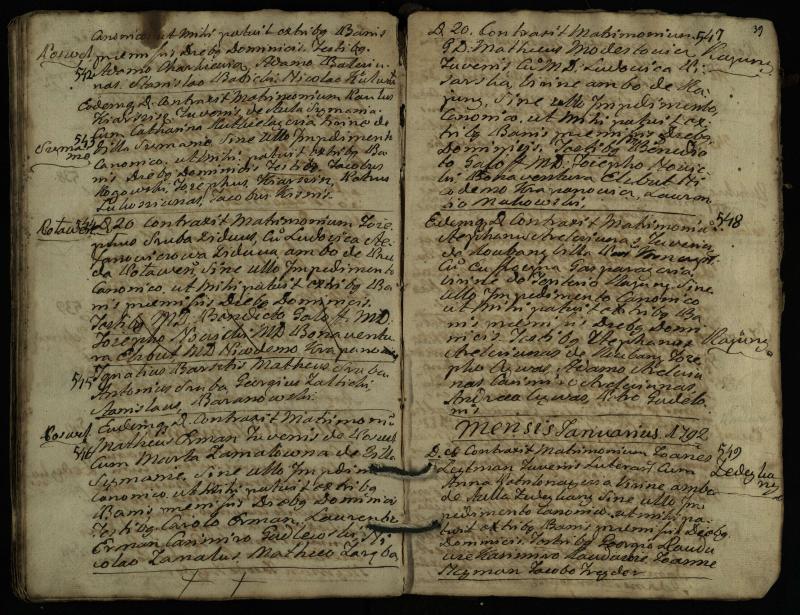 Pasvalio Romos katalikų parapijos bažnyčios 1776–1793 metų jungtuvių metrikų knyga