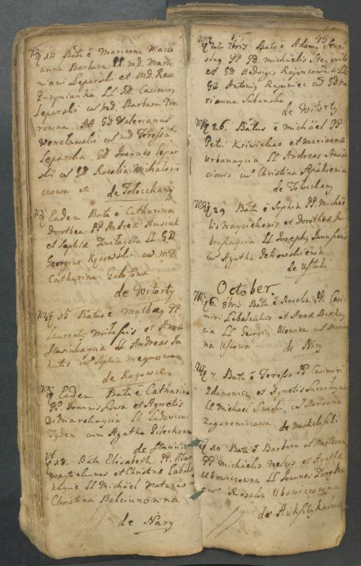 Pasvalio Romos katalikų parapijos bažnyčios 1749–1772 metų krikšto metrikų knyga