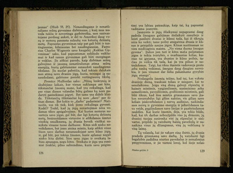 Minties galybė / Orison Swett Marden. – Kaunas: Fakelo leidinys, 1937. – 149, [2] p.