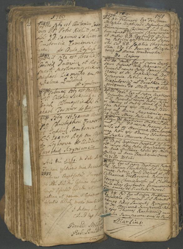 Pasvalio Romos katalikų parapijos bažnyčios 1749–1772 metų krikšto metrikų knyga