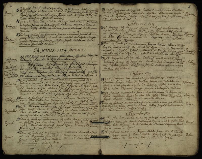 Pasvalio Romos katalikų parapijos bažnyčios 1776–1793 metų jungtuvių metrikų knyga