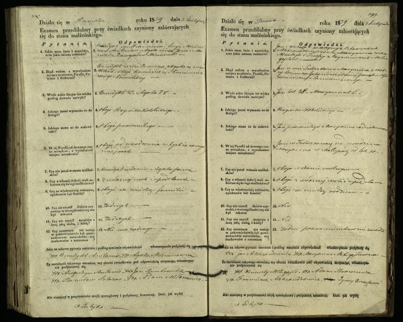 Pasvalio Romos katalikų parapijos bažnyčios 1849–1859 metų priešjungtuvinės apklausos knyga