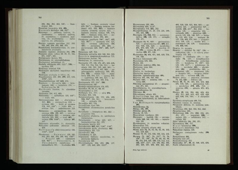 Akių ligų vadovas / Petras Avižonis. – Kaunas: Medicinos fakultetao leidinys, 1940. – VIII, 841, [2] p., 18 iliustr. lap.