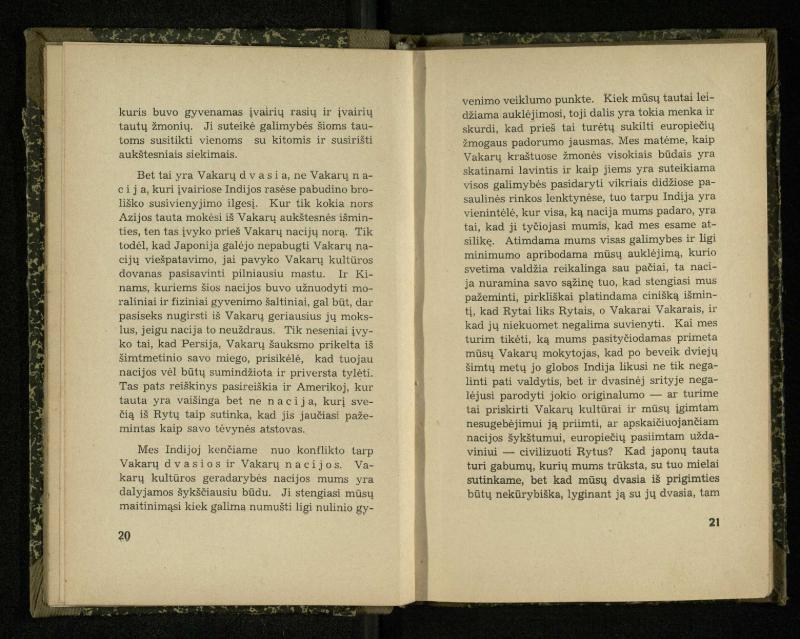 Nacionalizmas: nacionalizmas Vakaruose; Nacionalizmas Japonijoj; Nacionalizmas Indijoj / Rabindranath Tagore. – Kaunas: [s.n.], 1937. – 122, [2] p.