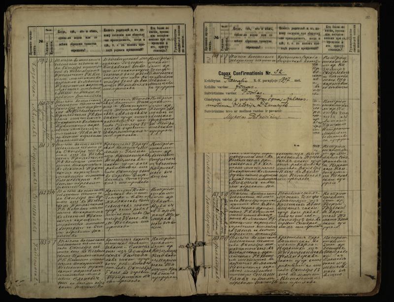 Pasvalio Romos katalikų parapijos bažnyčios 1889–1898 metų krikšto metrikų knyga