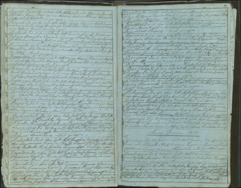 Krinčino Romos katalikų parapijos bažnyčios 1803–1826 metų jungtuvių metrikų knyga