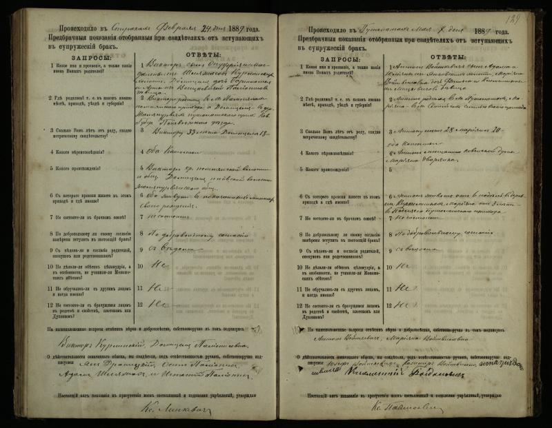 Pušaloto Romos katalikų parapijos bažnyčios 1885–1891 metų priešjungtuvinės apklausos knyga