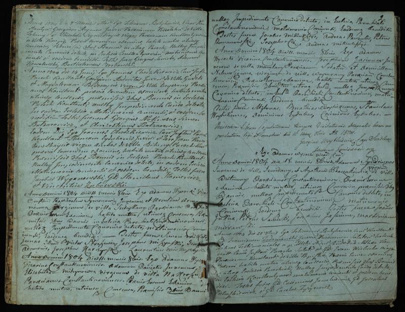 Vaškų (Konstantinavo) Romos katalikų parapijos bažnyčios 1804–1809 metų jungtuvių metrikų knyga