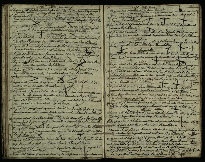 Pušaloto Romos katalikų parapijos bažnyčios 1785–1810 metų mirties metrikų knyga