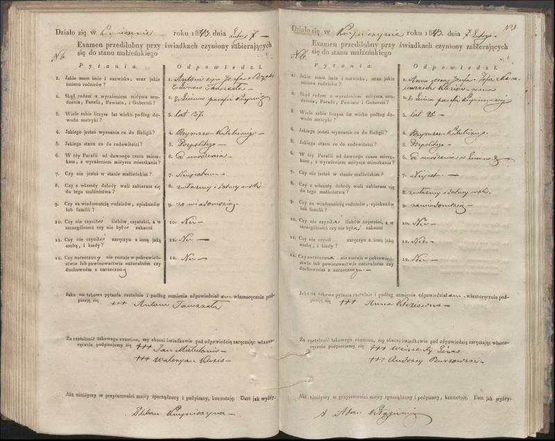 Krinčino Romos katalikų parapijos bažnyčios 1840–1844 metų priešjungtuvinės apklausos knyga