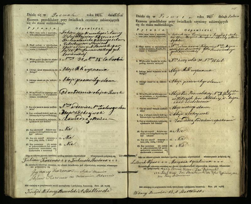 Pasvalio Romos katalikų parapijos bažnyčios 1849–1859 metų priešjungtuvinės apklausos knyga