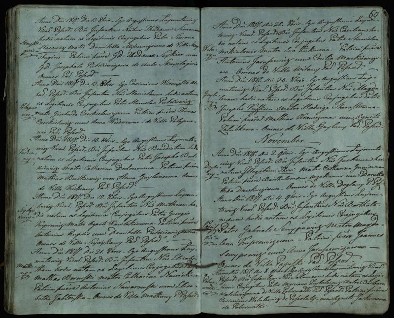 Pušaloto Romos katalikų parapijos bažnyčios 1814–1822 metų krikšto metrikų knyga