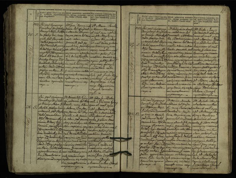Pasvalio Romos katalikų parapijos bažnyčios 1827–1837 metų jungtuvių metrikų knyga
