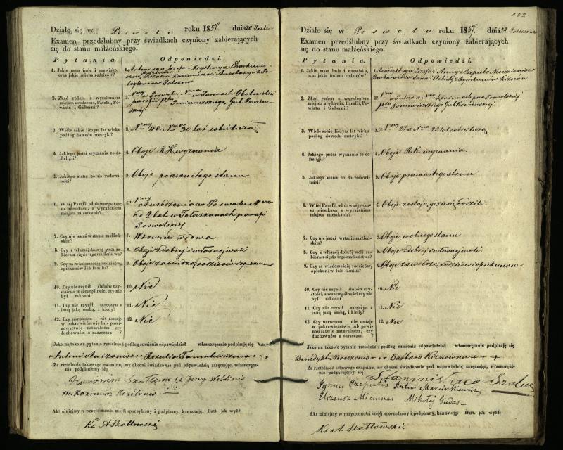 Pasvalio Romos katalikų parapijos bažnyčios 1849–1859 metų priešjungtuvinės apklausos knyga