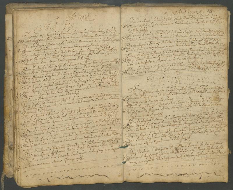Pasvalio Romos katalikų parapijos bažnyčios 1703–1718 metų krikšto metrikų knyga
