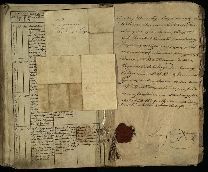 Krinčino Romos katalikų parapijos bažnyčios 1838–1848 metų krikšto metrikų knyga