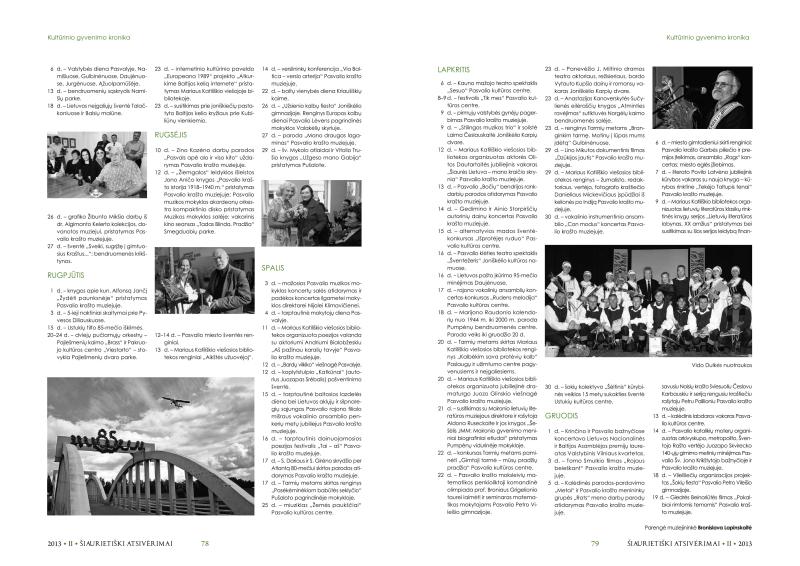 Šiaurietiški atsivėrimai : Pasvalio krašto istorijos ir kultūros žurnalas 2013, nr. 2 (35)