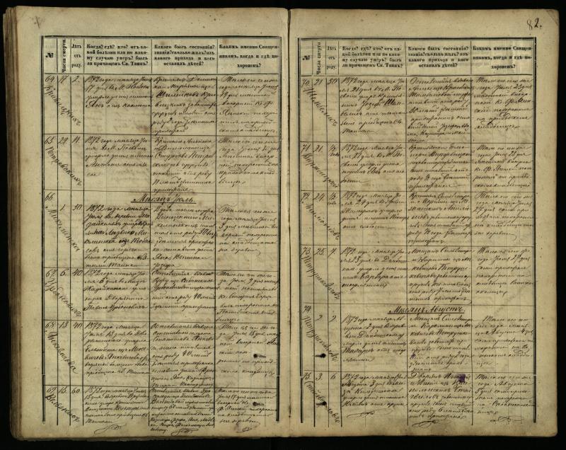 Pasvalio Romos katalikų parapijos bažnyčios 1866–1881 metų mirties metrikų knyga