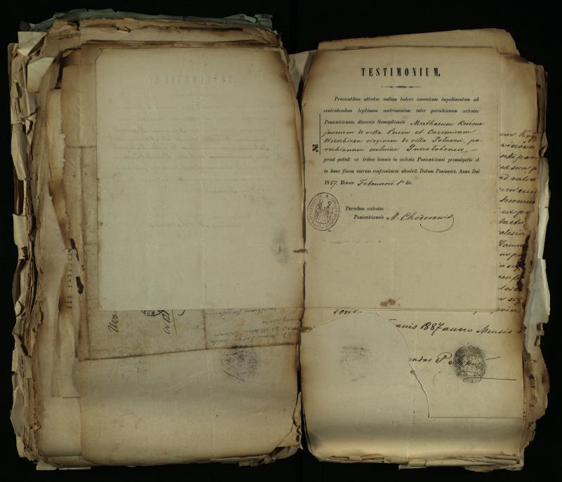 Pušaloto Romos katalikų parapijos bažnyčios 1884–1900 metų gaunamų raštų knyga