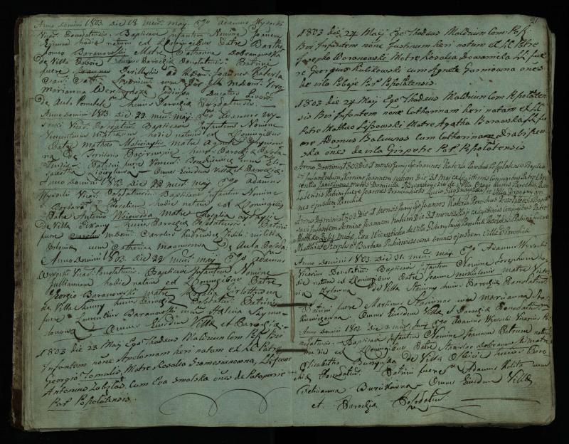 Pušaloto Romos katalikų parapijos bažnyčios 1802–1814 metų krikšto metrikų knyga