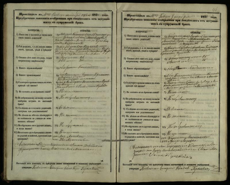 Pasvalio Romos katalikų parapijos bažnyčios 1876–1885 metų priešjungtuvinės apklausos knyga