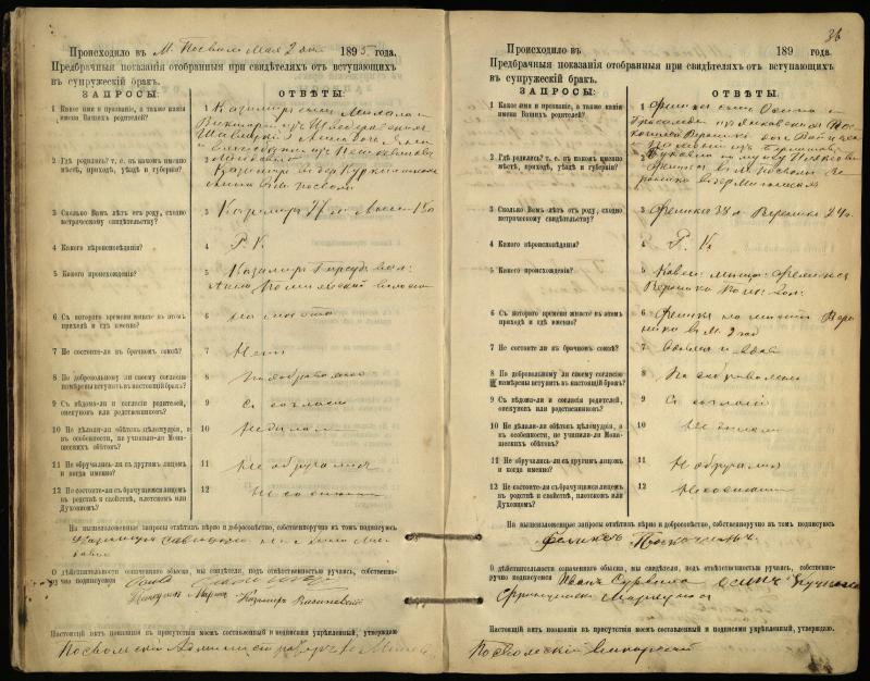 Pasvalio Romos katalikų parapijos bažnyčios 1894–1903 metų priešjungtuvinės apklausos knyga