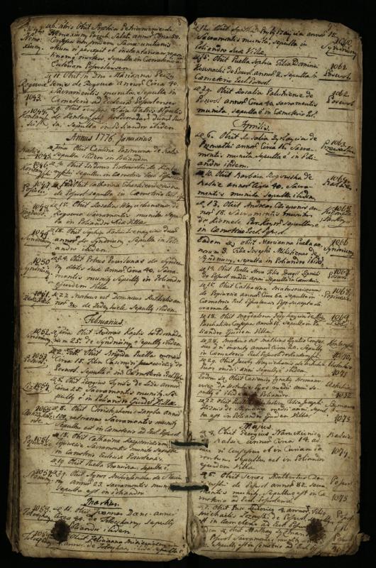 Pasvalio Romos katalikų parapijos bažnyčios 1744–1776 metų mirties metrikų knyga