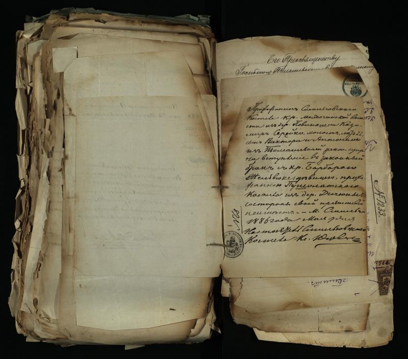 Pušaloto Romos katalikų parapijos bažnyčios 1884–1900 metų gaunamų raštų knyga