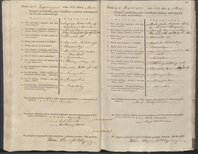 Krinčino Romos katalikų parapijos bažnyčios 1837–1839 metų priešjungtuvinės apklausos knyga