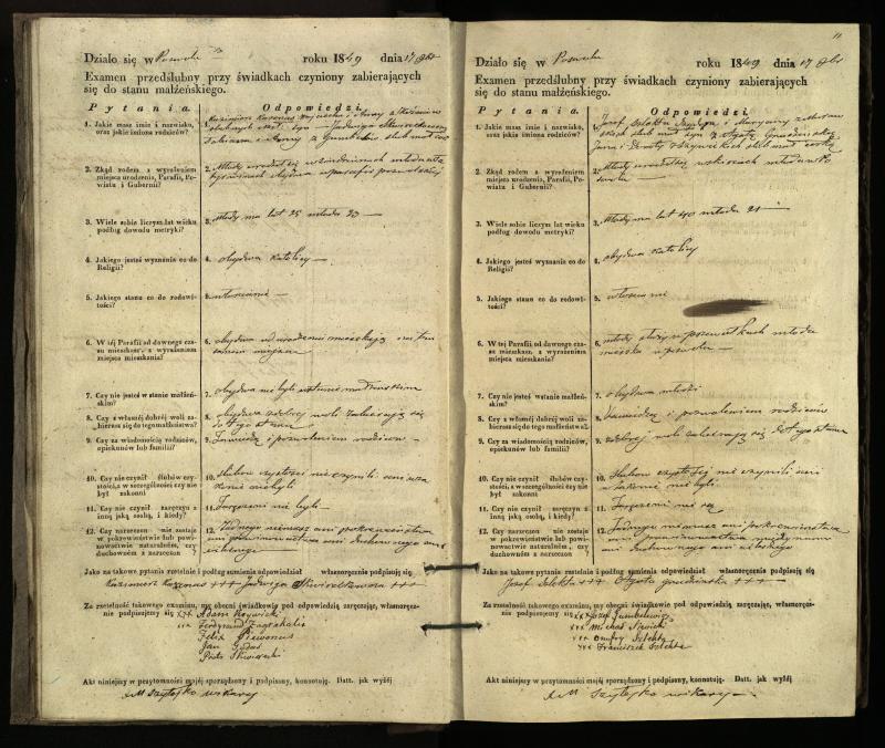 Pasvalio Romos katalikų parapijos bažnyčios 1849–1859 metų priešjungtuvinės apklausos knyga