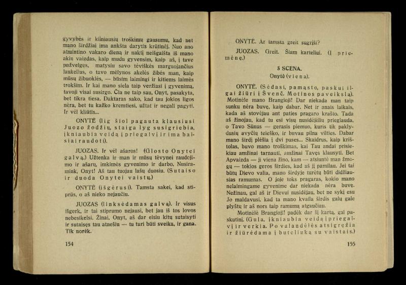 Kur laimė? : 5 veiksmų drama / J. Dobilas. – Kaunas: autoriaus leidinys, 1930. – 165, [1] p.