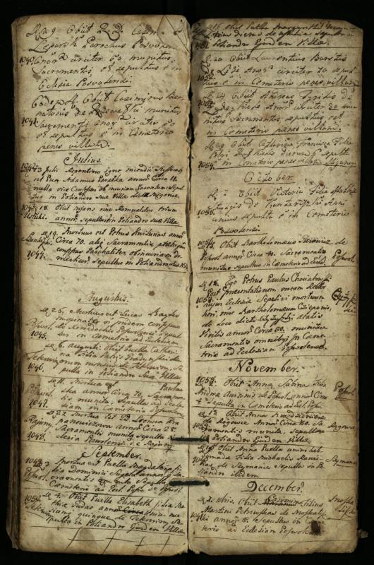 Pasvalio Romos katalikų parapijos bažnyčios 1744–1776 metų mirties metrikų knyga