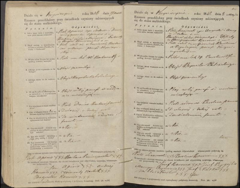 Krinčino Romos katalikų parapijos bažnyčios 1853–1862 metų priešjungtuvinės apklausos knyga