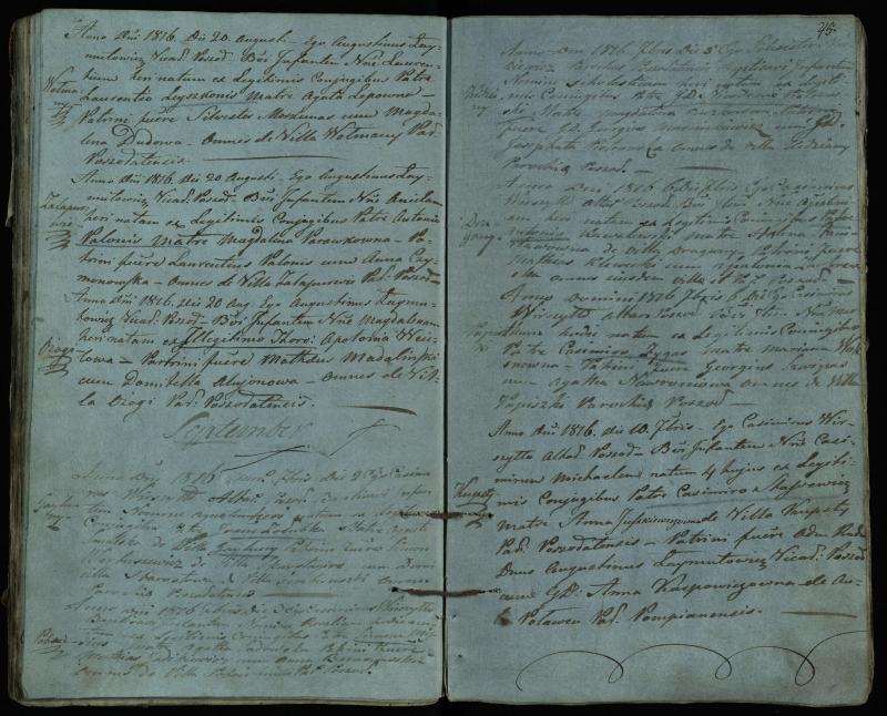 Pušaloto Romos katalikų parapijos bažnyčios 1814–1822 metų krikšto metrikų knyga