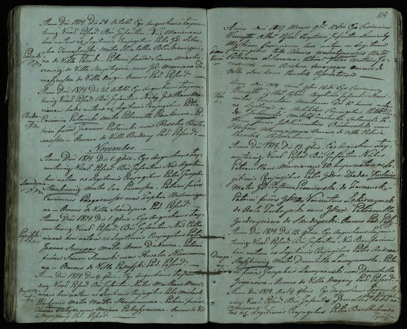 Pušaloto Romos katalikų parapijos bažnyčios 1814–1822 metų krikšto metrikų knyga