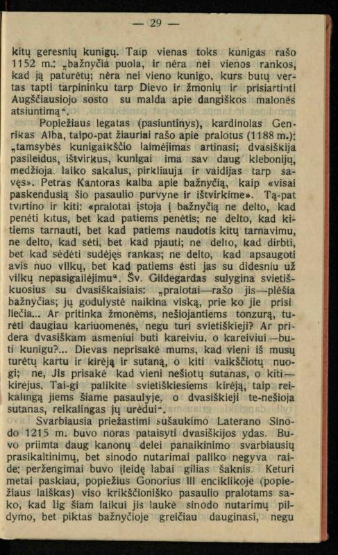 Viduramžių bažnyčios vaizdas / (historiškas piešinėlis Li); sutrumpino ir sulietuvino kun. Jonas Šepetys. – [S.l.]: [s.n.], 1912 (Vilnius: M. Kuktos sp.). – 31 p.