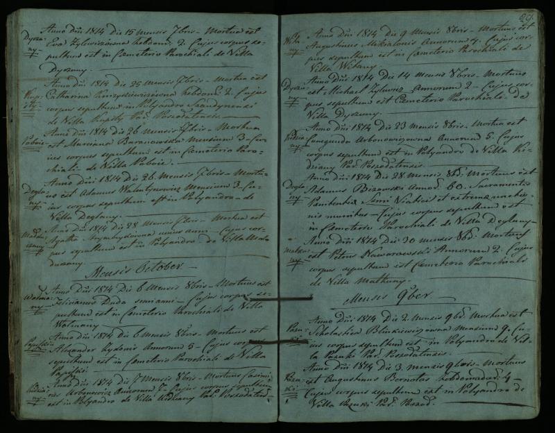 Pušaloto Romos katalikų parapijos bažnyčios 1810–1827 metų mirties metrikų knyga