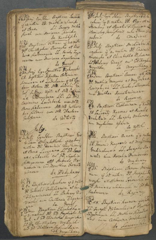 Pasvalio Romos katalikų parapijos bažnyčios 1749–1772 metų krikšto metrikų knyga