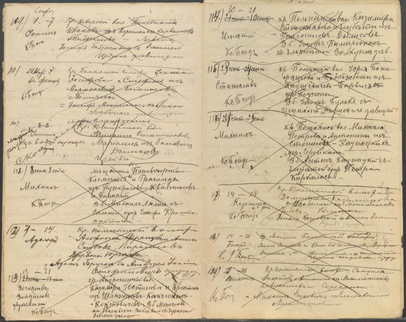 Pumpėnų Romos katalikų parapijos bažnyčios 1906–1917 metų krikšto metrikų juodraštis