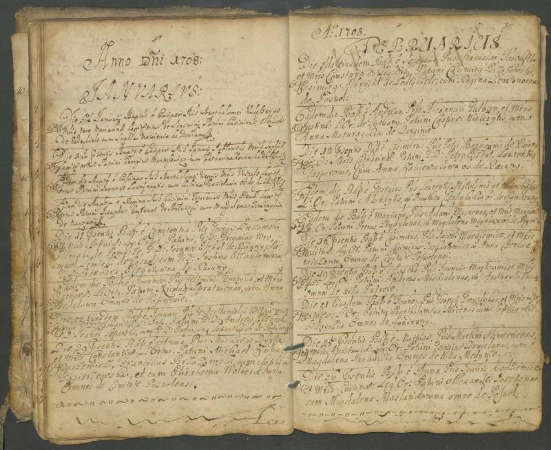 Pasvalio Romos katalikų parapijos bažnyčios 1703–1718 metų krikšto metrikų knyga