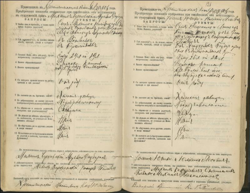 Krinčino Romos katalikų parapijos bažnyčios 1900–1911 metų priešjungtuvinės apklausos knyga