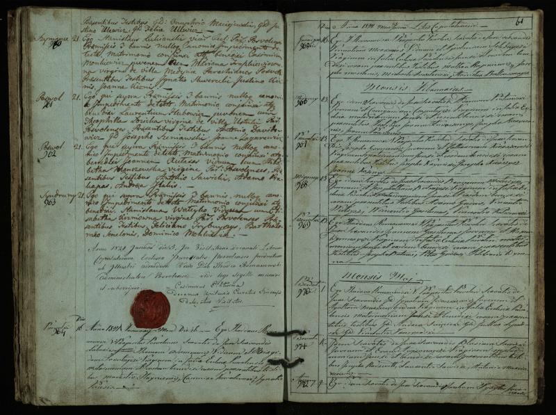 Pasvalio Romos katalikų parapijos bažnyčios 1793–1824 metų jungtuvių metrikų knyga