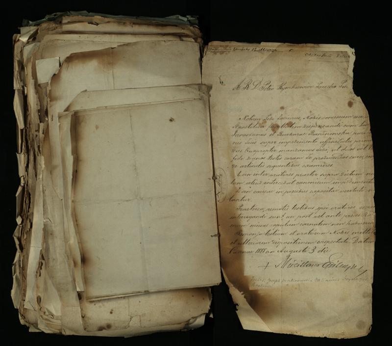 Pušaloto Romos katalikų parapijos bažnyčios 1884–1900 metų gaunamų raštų knyga