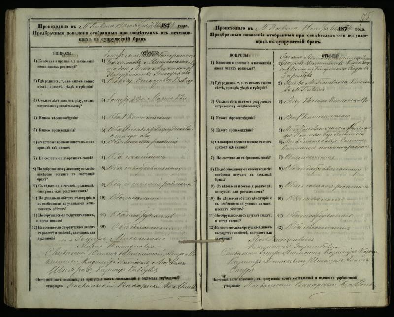 Pasvalio Romos katalikų parapijos bažnyčios 1876–1885 metų priešjungtuvinės apklausos knyga