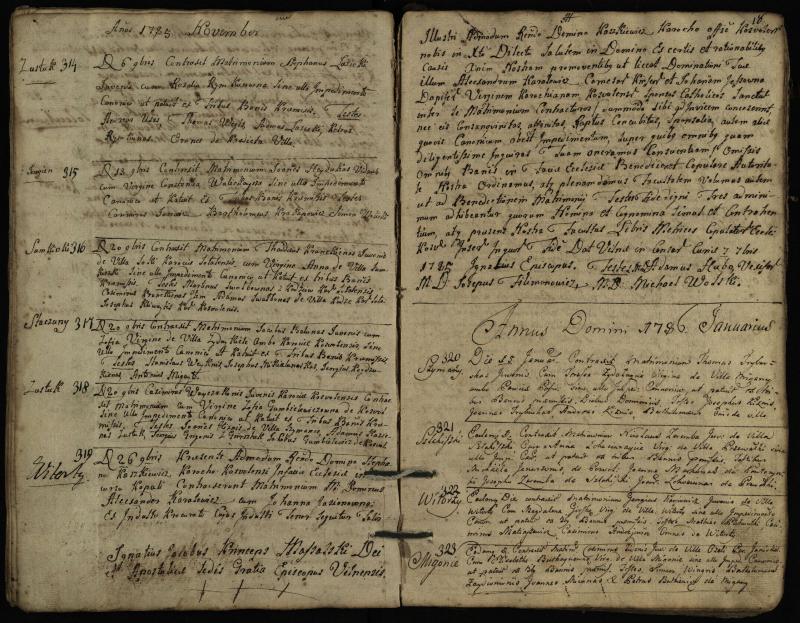 Pasvalio Romos katalikų parapijos bažnyčios 1776–1793 metų jungtuvių metrikų knyga