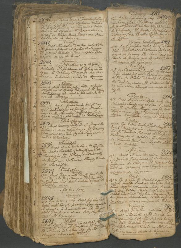 Pasvalio Romos katalikų parapijos bažnyčios 1749–1772 metų krikšto metrikų knyga