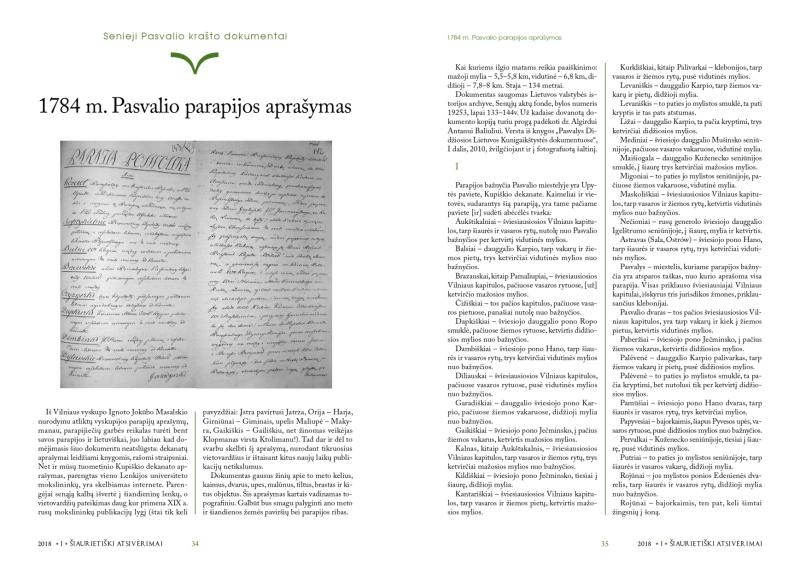 Šiaurietiški atsivėrimai : Pasvalio krašto istorijos ir kultūros žurnalas 2018, nr. 1 (44)