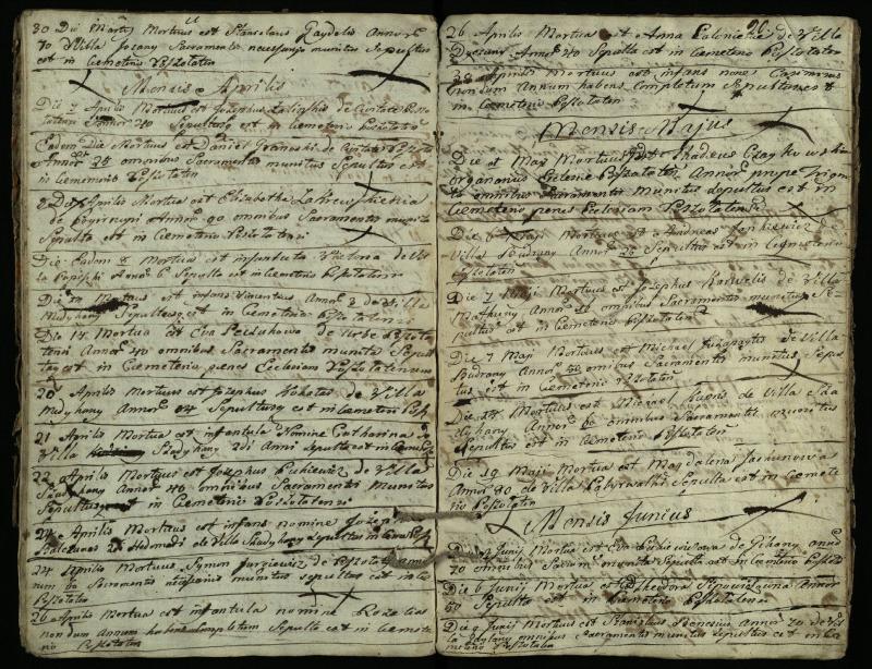 Pušaloto Romos katalikų parapijos bažnyčios 1772–1785 metų mirties metrikų knyga