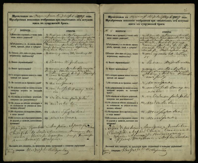 Pušaloto Romos katalikų parapijos bažnyčios 1878–1883 metų priešjungtuvinės apklausos knyga