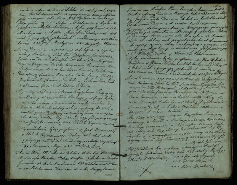 Vaškų (Konstantinavo) Romos katalikų parapijos bažnyčios 1809–1827 metų jungtuvių metrikų knyga